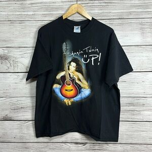 Vintage Shania Twain 2003 Up Tour Concert Tee Shirt Country Music M&O Knits XL
